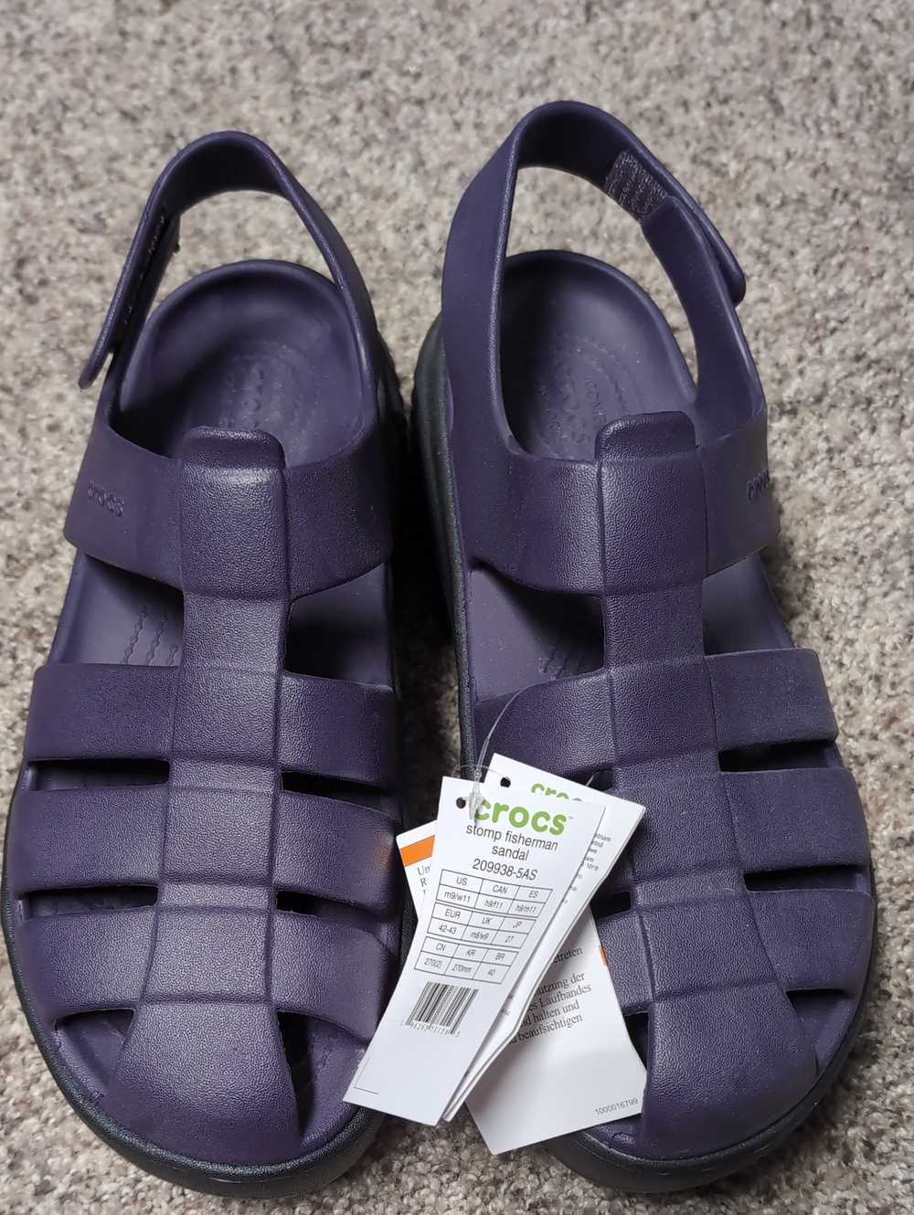 CROCS Purple Stomp Fisherman Sandals